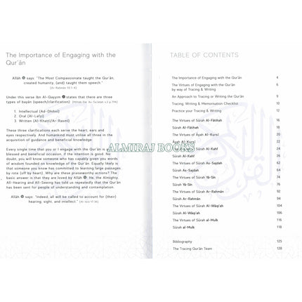 The Tracing Quran (The Blessed Chapters) Word By Word Translation Hardcover