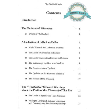 The Wahhabi Myth Dispelling Prevalent Fallacies And the Fictitious Link with Bin Laden By Haneef James Oliver