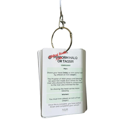 Umrah Flashcards + Lanyard