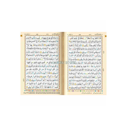 The Holy Quran Tajweed Rules with Colour Coded (Pocket Size) (Persian/Urdu script)