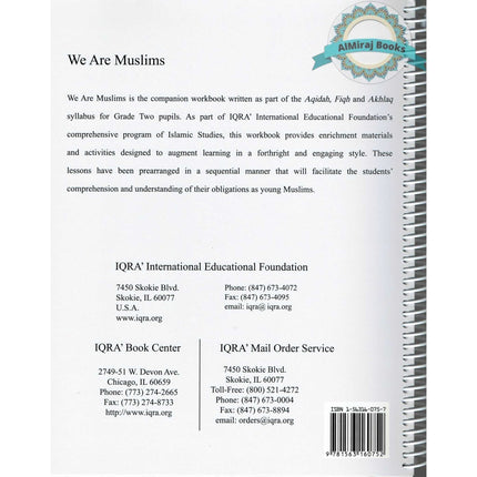 We Are Muslims Workbook Grade 2 By Abdullah Ghazi and Tasneema Khatoon Ghazi