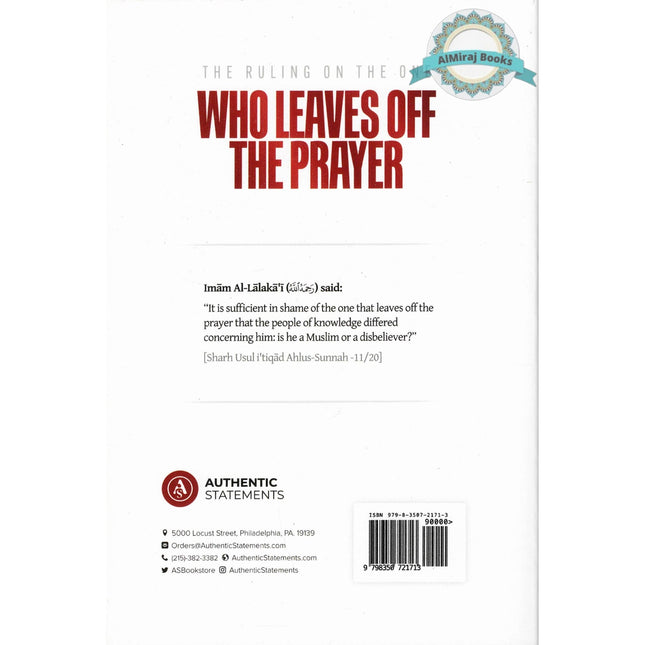 The Ruling On The One Who Leaves Off The Prayer By Shaykh Muhammad Taqiud-Deen al-Hilali