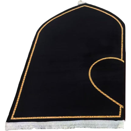 Couple Prayer Rug Set Thick Flannel Muslim Mat with Heart