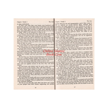 The Glorious Quran The Arabic Text with a Translation in English