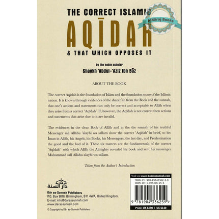 correct islamic Aqidah & that which opposes it By Shaykh Abdul-Aziz Ibn Baz