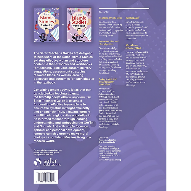Safar Teacher's Guide for Islamic Studies: Level 6