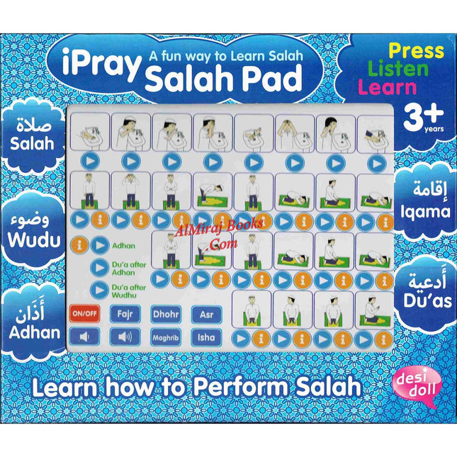 ipray Salah Pad For Boy ( A Fun Way To Learn Salah ) By Desi Doll Company