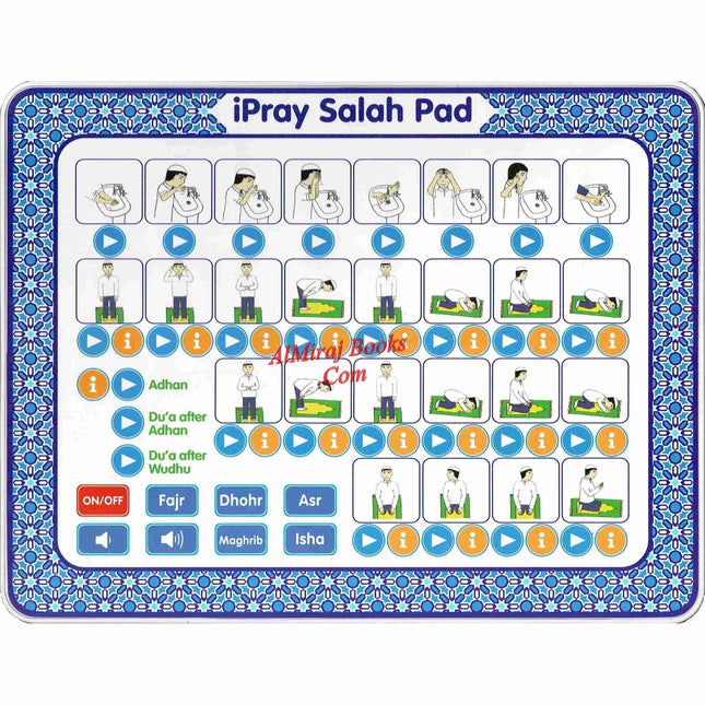 ipray Salah Pad For Boy ( A Fun Way To Learn Salah ) By Desi Doll Company