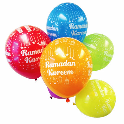Ramadan Kareem Balloons (Pk of 10) Iftar Party Decor Eid Gifts Children Balloon